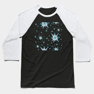 Blue Stars Dots Baseball T-Shirt